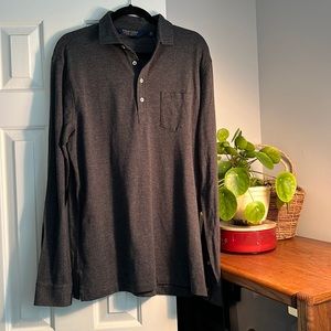 Polo Golf LS Pullover with Pocket